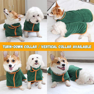 Super Absorbent Dog Bathrobe | Pet Bathrobe 